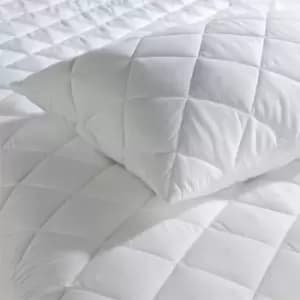 Ezysleep Soft Quilted Pillow And Mattress Protector Set - Set Of Small Double Mattress And 2 Pillowcases