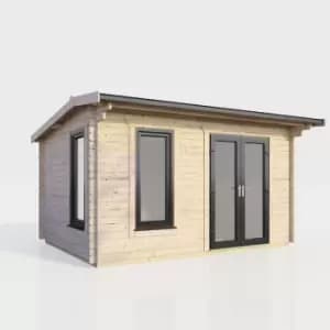 Power 14x8 Apex Log Cabin - Right Hand Door