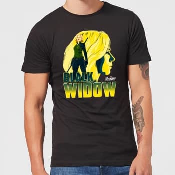 Avengers Black Widow Mens T-Shirt - Black - XS - Black