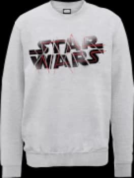 Star Wars The Last Jedi Spray Grey Sweatshirt - L - Grey