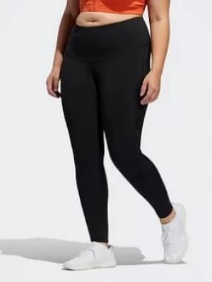 adidas Believe This Solid 7/8 Leggings? (plus Size), Grey, Size 1X, Women