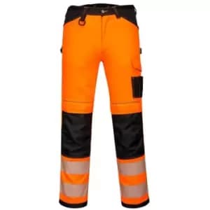 Portwest - PW340OBR30 - sz 30 PW3 Hi-Vis Work Trousers - Orange/Black - Orange/Black