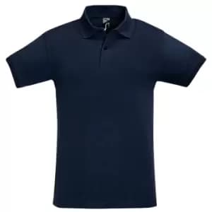 SOLS Mens Perfect Pique Short Sleeve Polo Shirt (L) (French Navy)