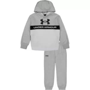 Under Armour Armour Pieced Branded Logo Hoodie Set Infant Boys - Grey
