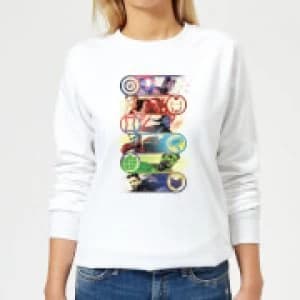 Avengers Endgame Original Heroes Womens Sweatshirt - White