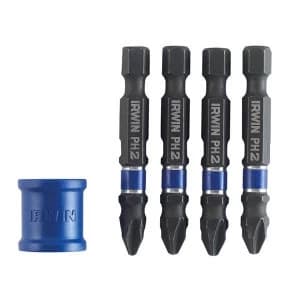IRWIN Phillips Impact Magnetic Screwdriver Bit Set, 5 Piece