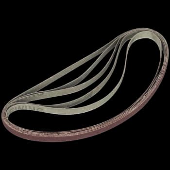 Sealey 6mm x 456mm Sanding Belt 6mm x 456mm 60g Pack of 5