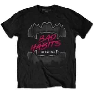 Ed Sheeran - Bad Habits Unisex XX-Large T-Shirt - Black