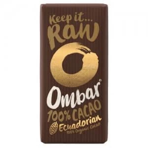 Ombar 100% dark cacao bar 35g