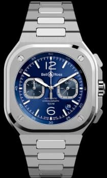 Bell & Ross Watch BR 05 Chrono Blue Steel Bracelet