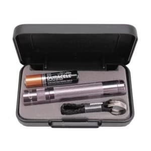 Maglite Solitaire LED Presentation Box Flashlight Grey
