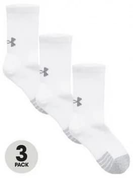 Urban Armor Gear Ua Youth Heatgear Crew Socks - White