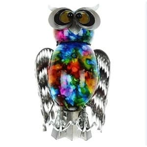 Country Living Hand Painted Metal Owl 20cm