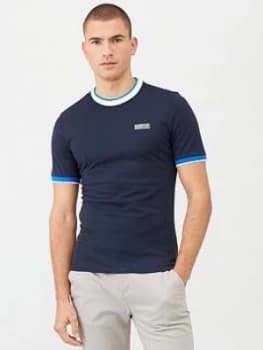 Barbour International Filter Contrast Collar T-Shirt - Navy