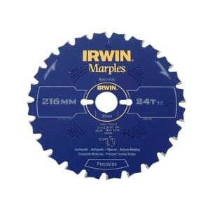 IRWIN Marples Mitre Circular Saw Blade 250 x 30mm x 48T ATB/Neg