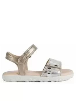 Geox J S. Haiti Sandal, Beige, Size 1 Older