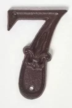 Cast Iron House number, 7