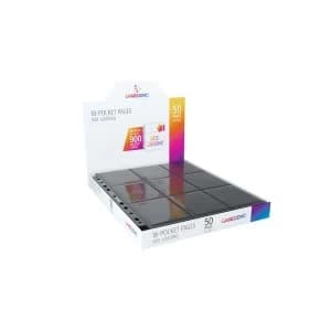 Gamegenic Sideloading 18-Pocket Pages - 50 Sheets Included - Black