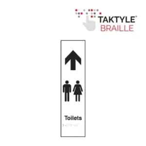Toilets (Gents/Ladies Graphic) Arrow Up - Taktyle (75 x 300mm)