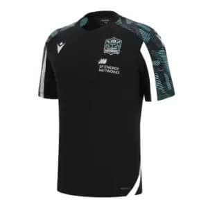 Macron Glasgow Warriors Training T-Shirt Mens - Black
