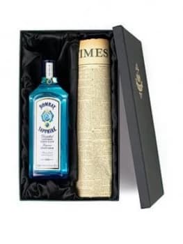 Bombay Sapphire Gin And Original Newspaper Gift