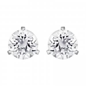 Swarovski Solitaire White Rhodium Plated Stud Earrings Jewellery
