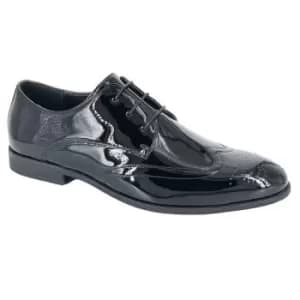 Route 21 Mens Patent PU Brogues (10 UK) (Black)