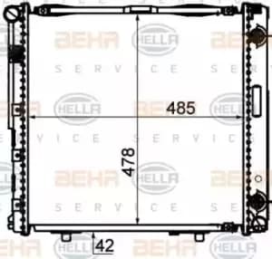 x1 Behr Heat Exchanger 8MK376712-444 Genuine for 8MK 376 888-444 Made in China