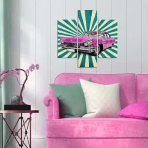 3MDF-003 Multicolor Decorative MDF Painting (3 Pieces)