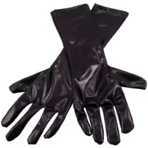 Black Metallic Gloves
