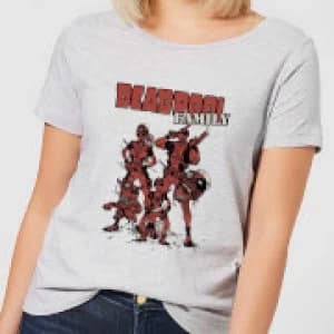Marvel Deadpool Family Group Womens T-Shirt - Grey - 3XL