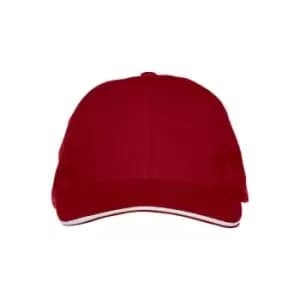 Clique Unisex Adult Davis Cap (One Size) (Red)