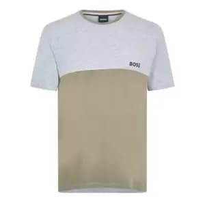 Boss Contrast Pannelling Pyjama T-Shirt - Green
