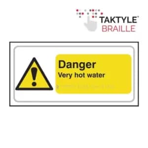 Danger Very Hot Water - Taktyle (300 x 150mm)
