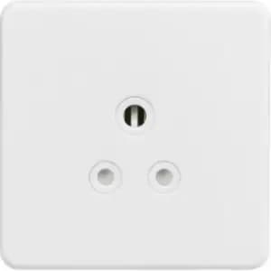 MLA Knightsbridge 5A Unswitched Round Socket Matt White - SF5AMW