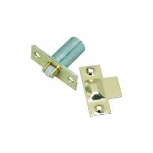 Wickes Adjustable Roller Door Catch - Brass
