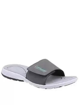 Cotswold Windrush Slides - Grey, Size 3, Women
