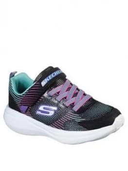Skechers Girls Go Run Fast Sparkle Strap Trainer