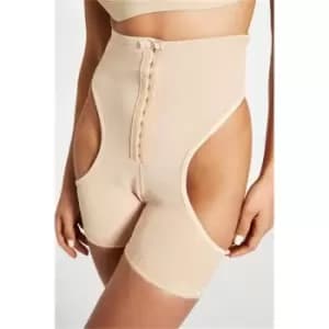 I Saw It First Nude Corset Shapewear Booty Lift Shorts - Nude