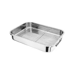 Judge 42 x 30 x 6.5cm Roasting Pan with Rack