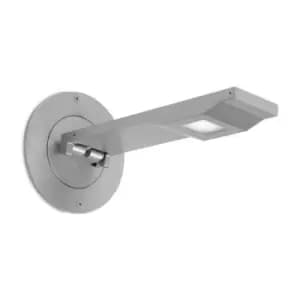 Wall lamp with reading light 1 bulb Aluminum Grey