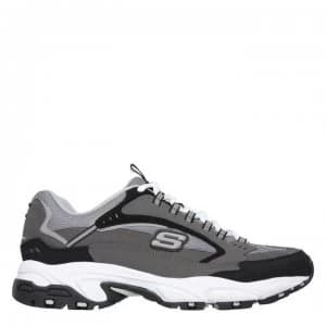 Skechers Lifestyle Stamina Cut Trainers - Charcoal/Blk