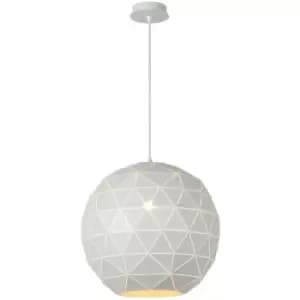 Lucide OTONA - Pendant Light - Ø40cm - 1xE27 - White