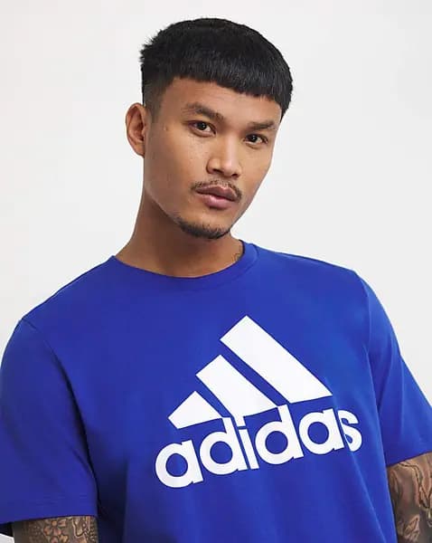 adidas Big Logo T-Shirt Blue Male M37/40 DI09202