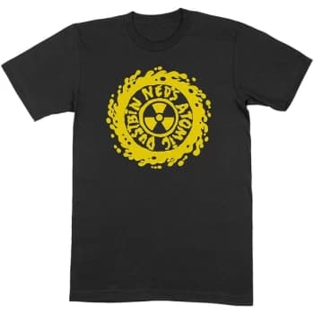 Ned's Atomic Dustbin - Yellow Classic Logo Unisex Large T-Shirt - Black