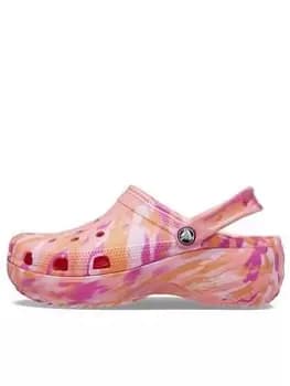 Crocs Platform Marbled Clog - Gauva Multi, Size 4, Women