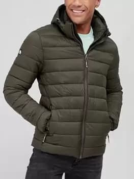 Superdry Classic Fuji Padded Jacket - Dark Green, Dark Green Size M Men