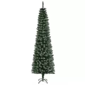 Bon Noel 6.5ft Light Frosted Green Slim Artificial Christmas Tree