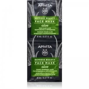 Apivita Express Beauty Aloe Hydrating Face Mask With Aloe Vera 2 x 8ml