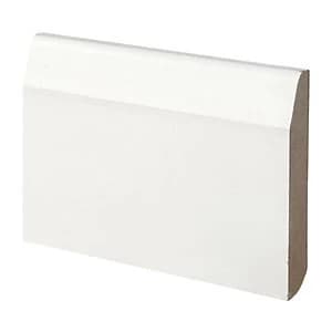 Wickes Dual Purpose ChamferedBullnose Primed MDF Skirting 14.5 x 94 x 2400mm